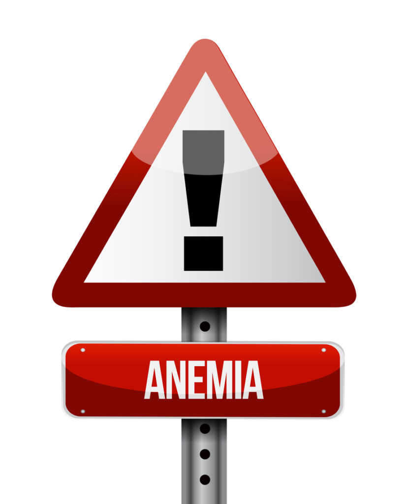 Anemia road sign illustration design over white