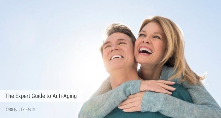 The expert Guide to Anti-Aging article
Photo of a glowing and happy couple with a bright blue sky in the background. 
