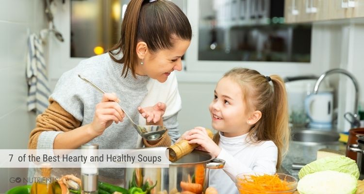 7  of the Best Hearty and Healthy Soups - Photo of woman and young girl creating a recipe together.