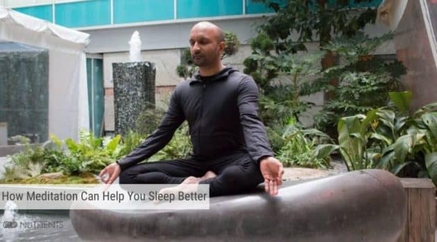 Meditation helps you sleep better