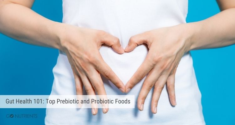 Gut Health 101: Top Prebiotic and Probiotic Foods - young woman who makes a heart shape by hands on her stomach.