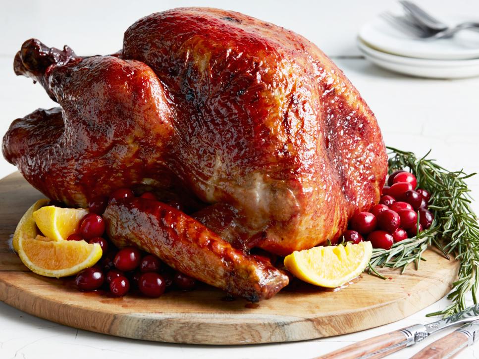 Roast turkey with Cranberry-orange Glaze